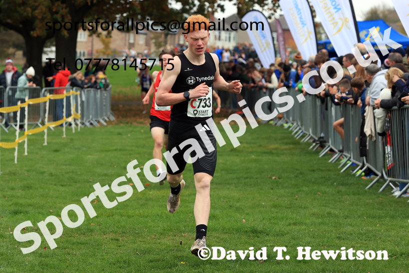 Mens Under-17s relay, 2025 Northern Cross Country Relays, Graves Park, Sheffield. Photo: David T. Hewitson/Sports for All Pics